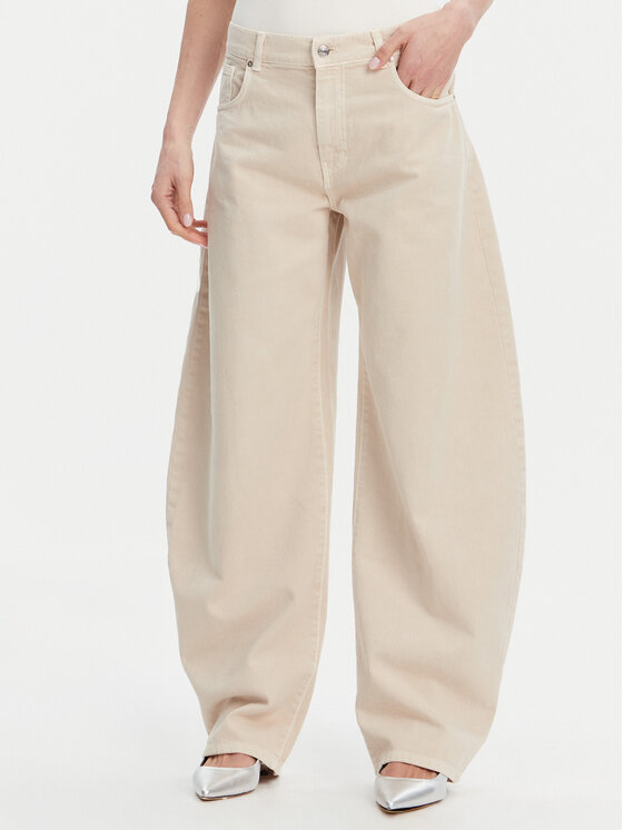 ViCOLO ViCOLO Džinsai DD5146 Smėlio Wide Leg