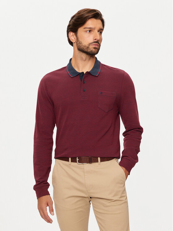 Pierre Cardin Polo C5 30534.3048 Bordo Regular Fit