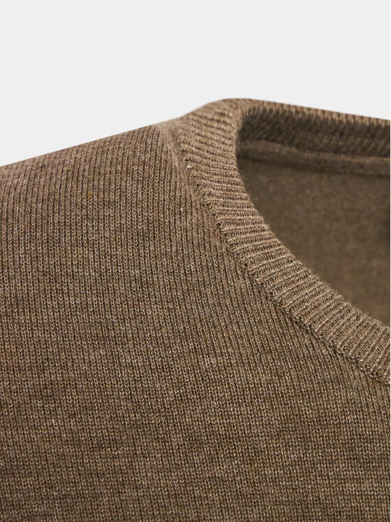 Lindbergh Lindbergh Džemper 30-80043 Smeđa Slim Fit