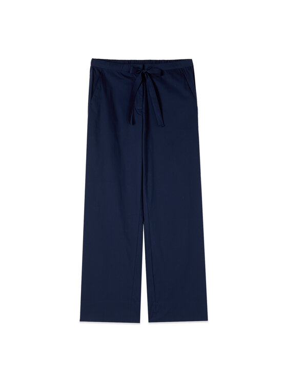 Oltre Oltre Pantaloni di tessuto P041J002527N034 Blu Baggy Fit