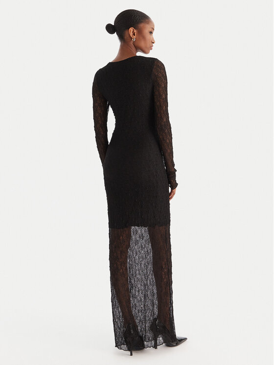 Eleh Eleh Rochie de seară EFW250330 Negru Slim Fit