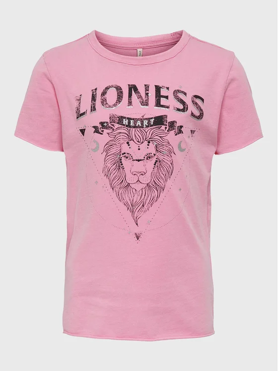 Kids ONLY T-Shirt Lucy 15279261 Rosa Regular Fit