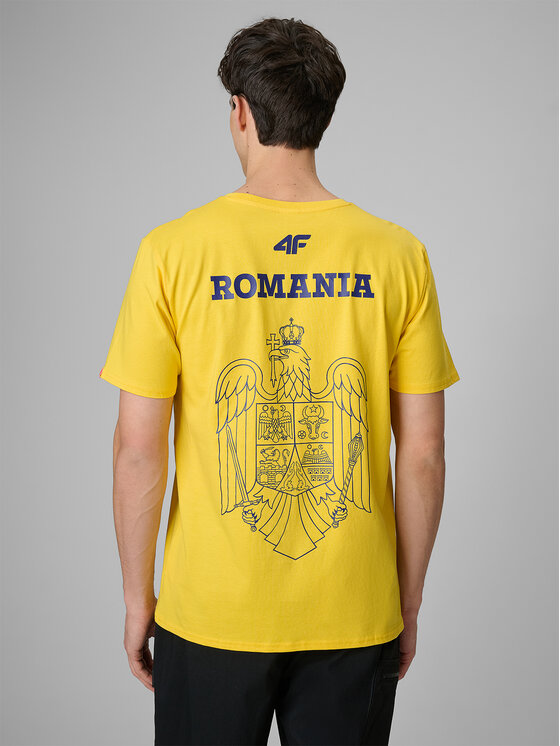 4F 4F T-Shirt TEAMWEAR Żółty Regular Fit