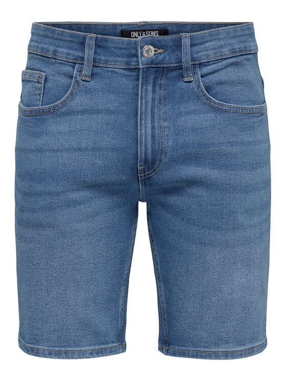 Only & Sons Only & Sons Džínsové šortky Weft 22034527 Modrá Regular Fit