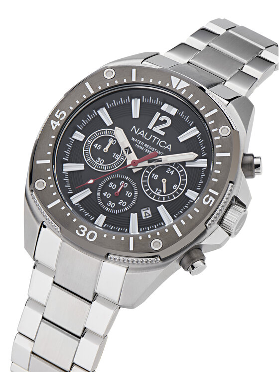 Nautica Nautica Годинник Sporty Chronograph NAPBSS505 Срібний