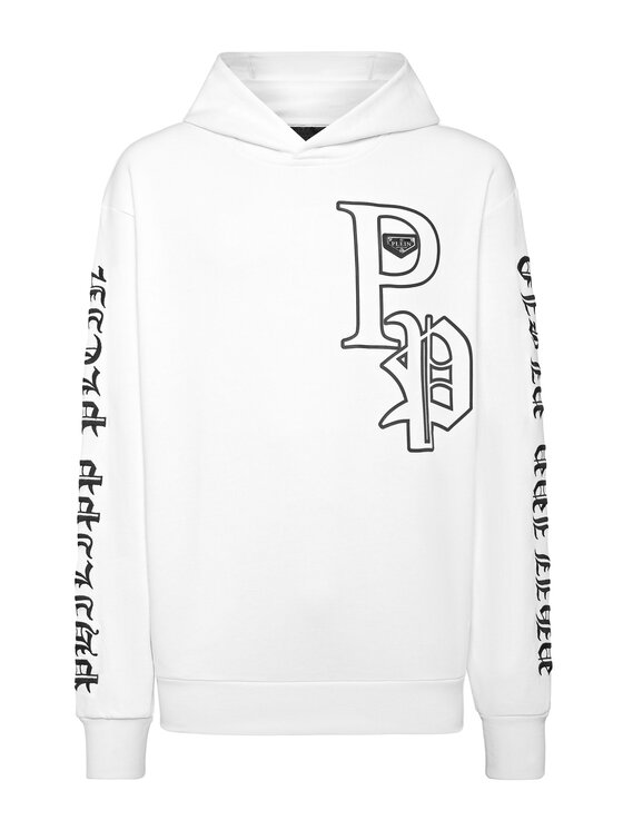 PHILIPP PLEIN PHILIPP PLEIN Bluza 9585 Biały Regular Fit