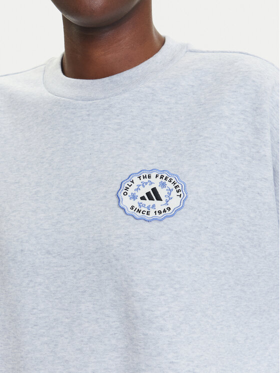 adidas adidas Bluza Farmers Market Graphic JM4210 Szary Loose Fit
