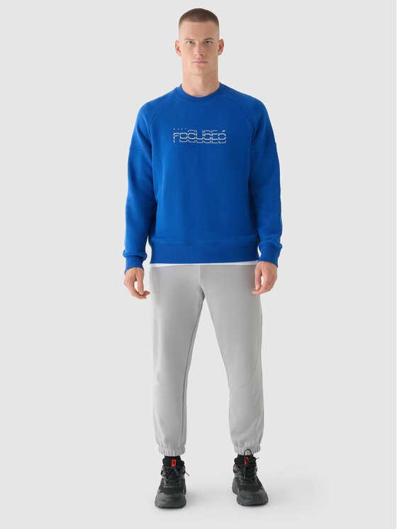 4F 4F Felpa 4FWAW24TSWSM1255-33S Blu Regular Fit