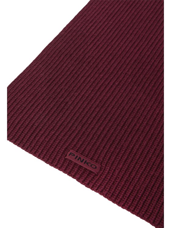 PINKO PINKO Szalik Slovenia sciarpa half english Bordowy