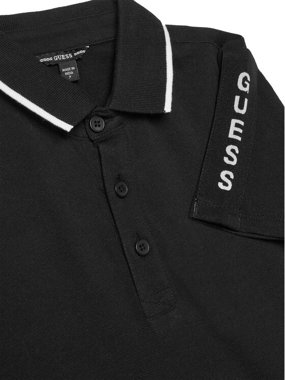 Guess Guess Polo L4GP03 KAPY0 Crna Regular Fit