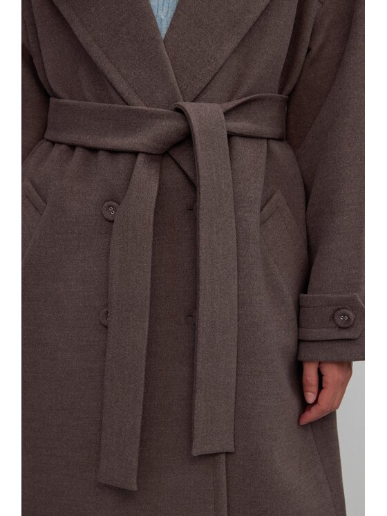 Estro Estro Cappotto ER00117931 Marrone Loose Fit