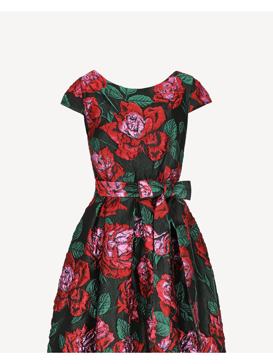 Castellani Castellani Sukienka codzienna Fiore di Rosa Zielony Regular Fit