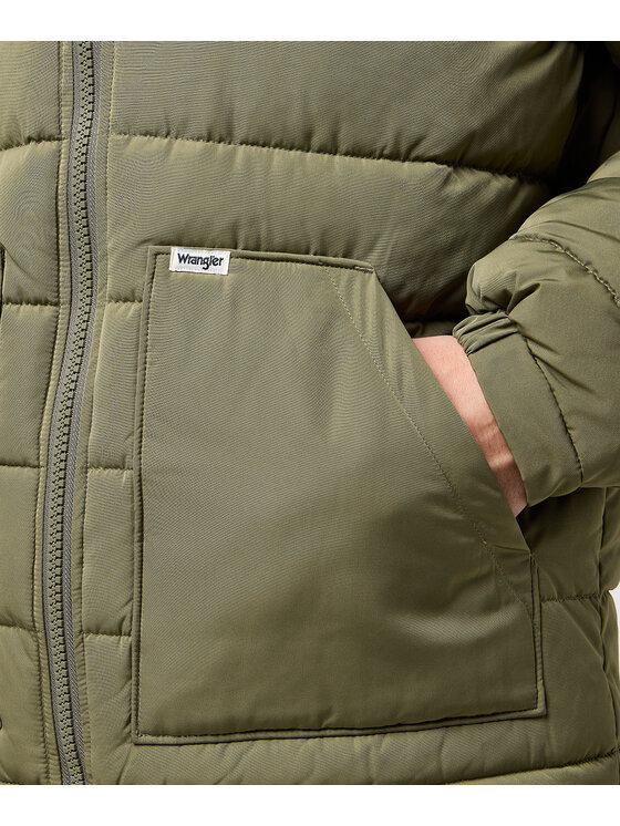 Wrangler Wrangler Kurtka puchowa 112371360 Zielony Regular Fit