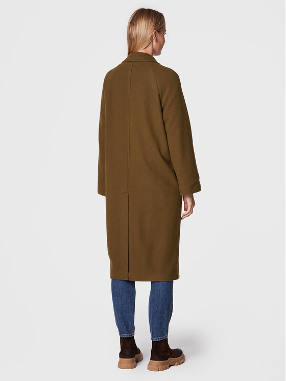 Marc O'Polo Marc O'Polo Cappotto di lana 208 60857 1231 Marrone Regular Fit