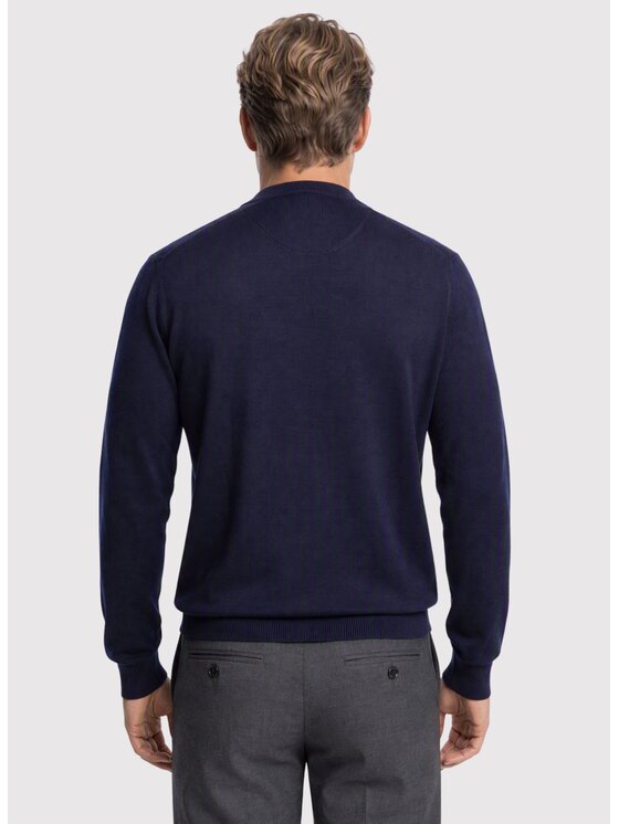 Pako Lorente Pako Lorente Sweter P26WN-2X-010 Granatowy Straight Fit