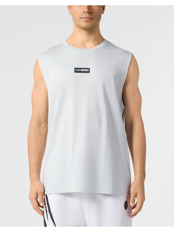Plein Sport Plein Sport Tank top 31011 Niebieski jasny Regular Fit