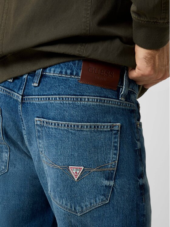 Guess Guess Jeansy 180845 Modrá Slim Fit