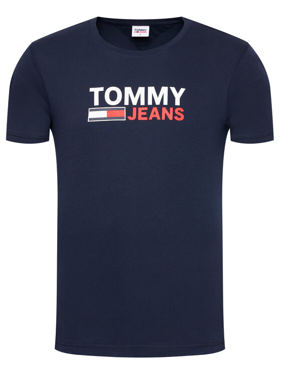 Tommy Jeans Tommy Jeans Футболка Tjm Corp Logo Tee DM0DM10214 Cиній Regular Fit