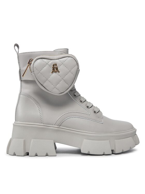Steve Madden Steve Madden Žygio batai Tanker-H Bootie SM19000035 SM19000035-287 Écru