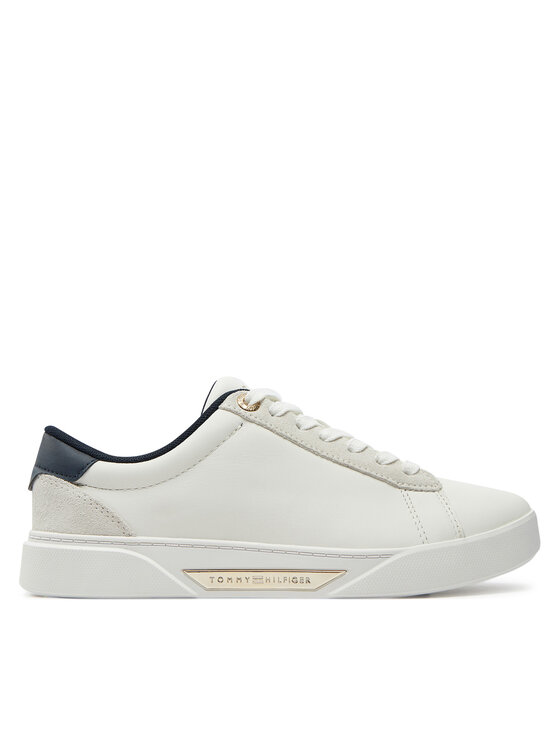 Tommy Hilfiger Snīkeri Chic Court Sneaker FW0FW08123 Écru