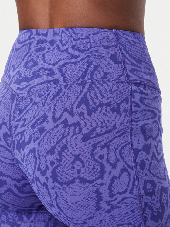 adidas adidas Kolarki Optimé Snake Short Leggings KV1152 Fioletowy Slim Fit