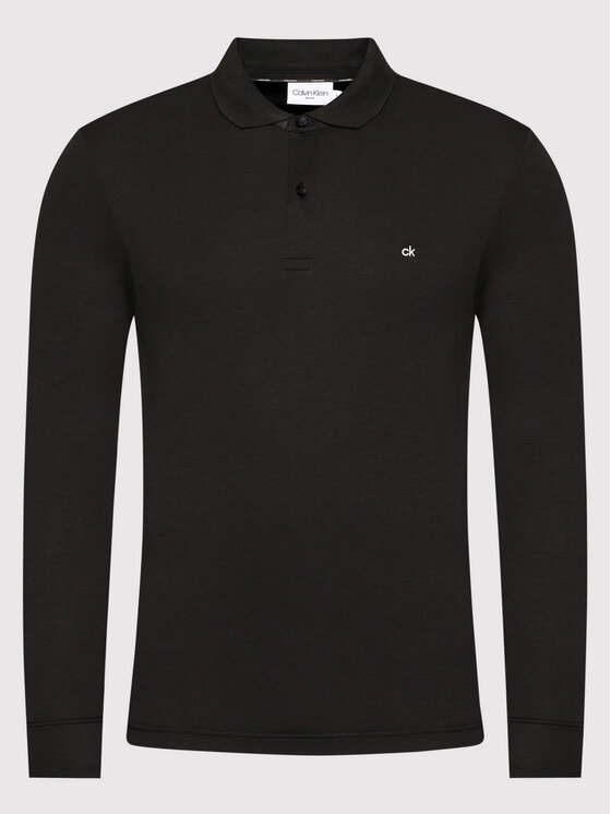 Calvin Klein, Liquid Touch Long Sleeve Polo Shirt