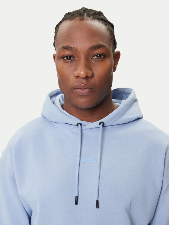 BOSS BOSS Felpa WeSmallhood 50514530 Blu Regular Fit