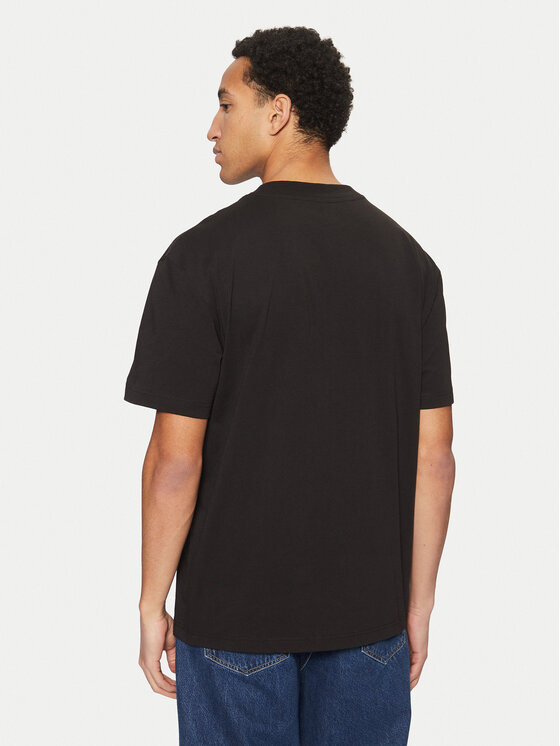 Calvin Klein Jeans Calvin Klein Jeans Majica Bristle Monologo J30J327107 Črna Regular Fit