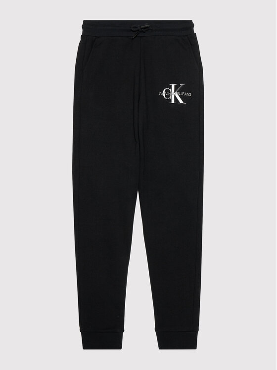 Calvin Klein Jeans Calvin Klein Jeans Pantaloni da tuta Monogram Logo IB0IB00944 Nero Regular Fit