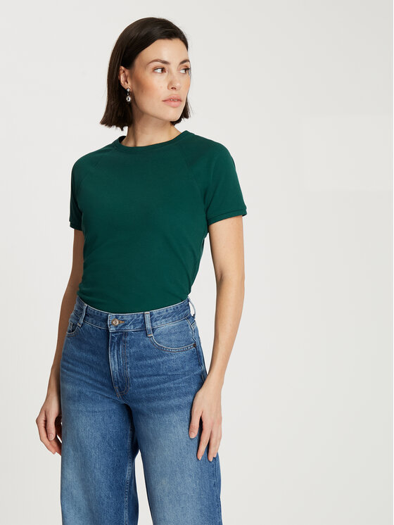 Cross Jeans Cross Jeans T-Shirt 56222-027 Zielony