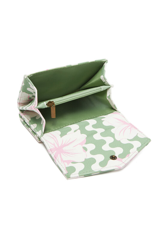 Roxy Roxy Малък дамски портфейл Sideral Love ERJAA04366 Зелен