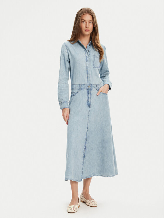 United Colors Of Benetton United Colors Of Benetton Teksakleit 4RZKDV0B5 Sinine Regular Fit