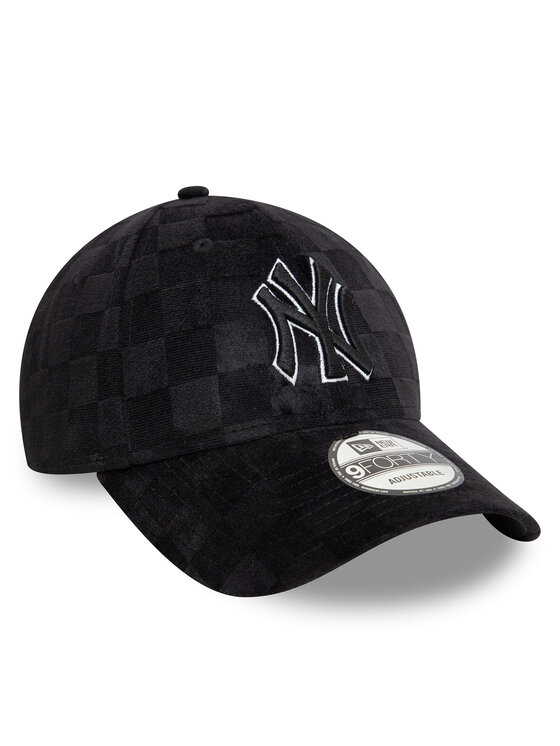 New Era New Era Cap New York Yankees Tonal Check 9Forty 60595442 Schwarz