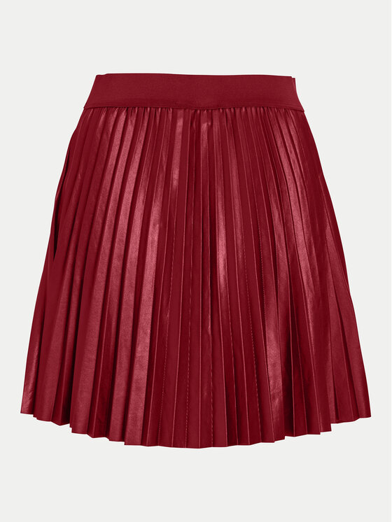 Vila Vila Plisuotas sijonas Nitban 14106310 Raudona Regular Fit
