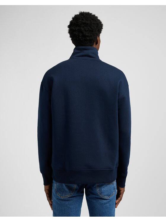 Lee Lee Bluza Half Zip Sws Granatowy Regular Fit
