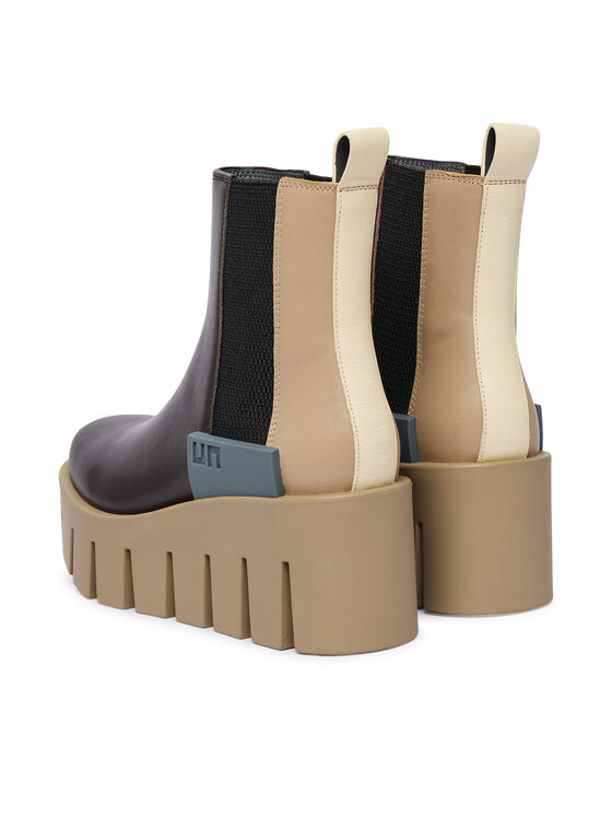 United Nude United Nude Botki Grip Chelsea LO V 1103216116 Brązowy ciemny