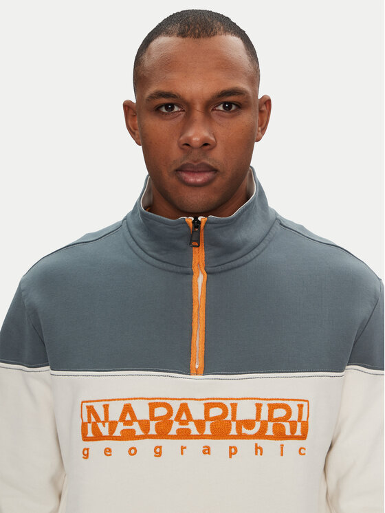 Napapijri Napapijri Μπλούζα B-Saturnia NP0A4ICHN1A1 Λευκό Regular Fit