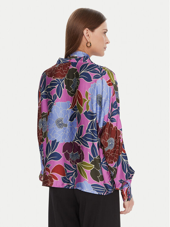 LOLA CASADEMUNT LOLA CASADEMUNT Marškiniai MF2515003 Violetinė Loose Fit