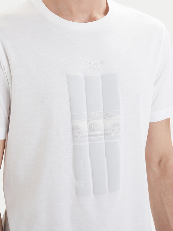 BOSS BOSS T-Shirt PS Spirit70 Grx 50559811 Biały Regular Fit