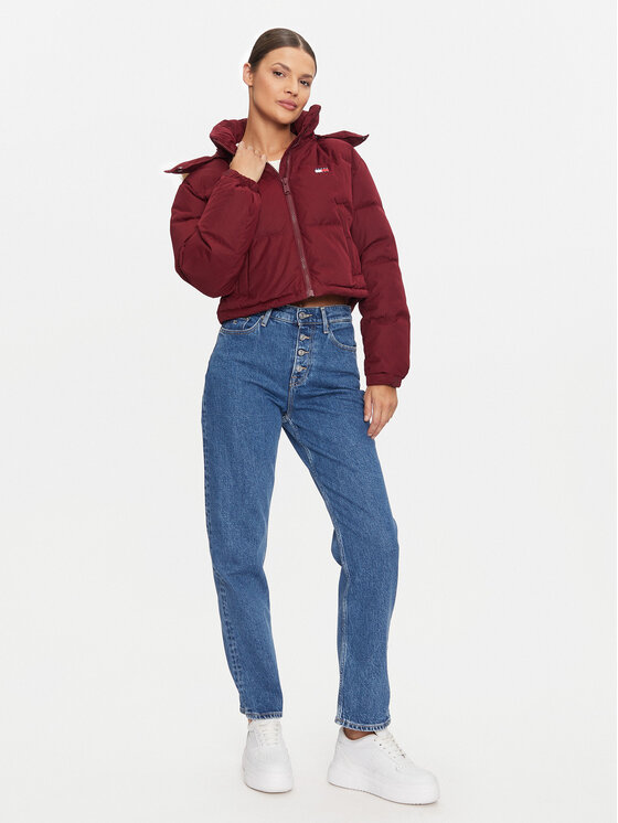 Tommy Jeans Tommy Jeans Vatovaná bunda Alaska DW0DW19687 Fialová Regular Fit