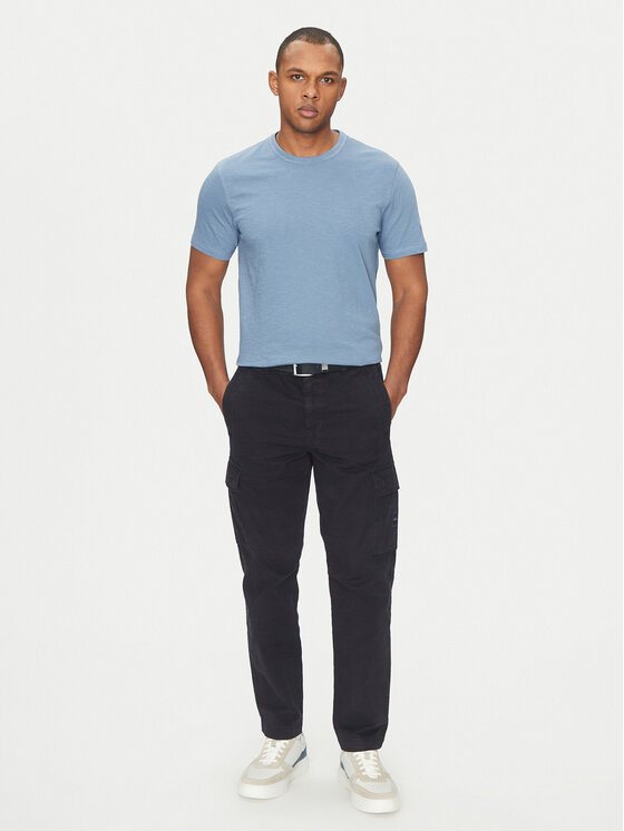 BOSS BOSS Szövet nadrág Sisla-8 50530599 Sötétkék Regular Fit