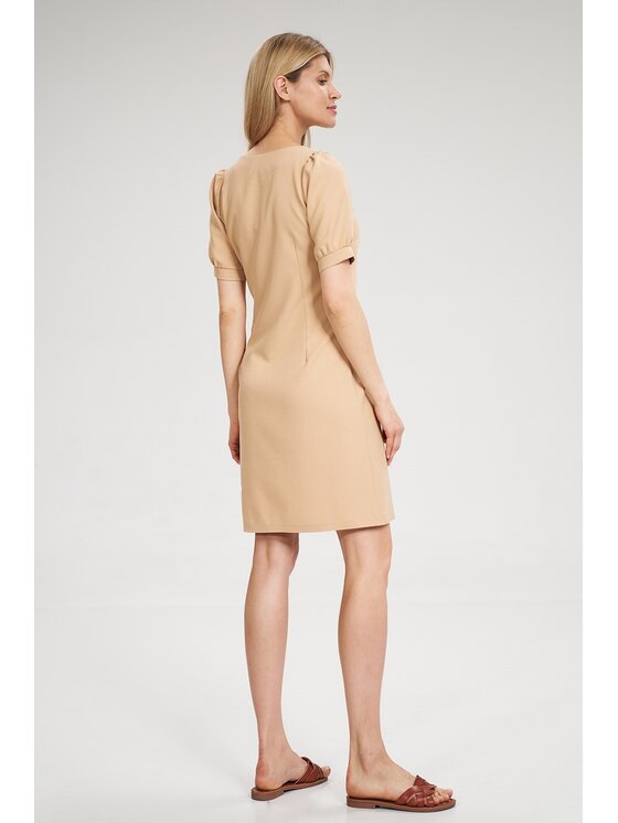 FIGL FIGL Φόρεμα M704 Μπεζ Regular Fit