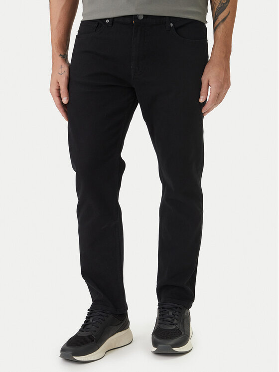 BOSS BOSS Hlače iz tkanine C-Genius 50534612 Mornarsko modra Slim Fit