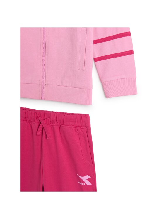 Diadora Diadora Komplet bluza i spodnie materiałowe TRACKSUIT FZ RAINBOW Różowy Regular Fit