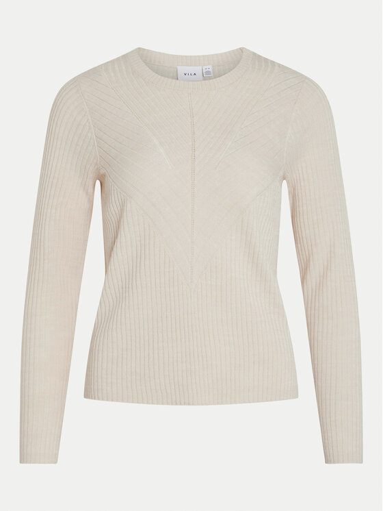 Vila Vila Kampsun Olina 14098889 Beež Regular Fit