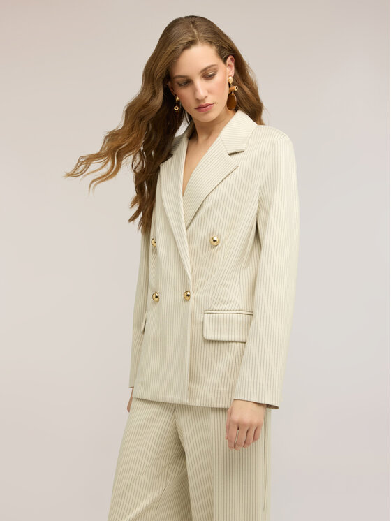 Motivi Motivi Giacca di transizione Q035Q101058N0S1 Crema Regular Fit