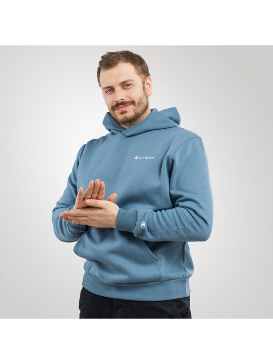 Champion Champion Bluza 219143-BS146-SLI_L Niebieski Regular Fit