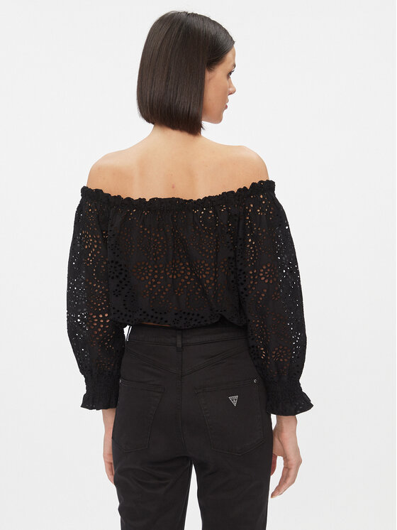 Guess Guess Halenka Rafa W3GH95 WFDC0 Černá Regular Fit