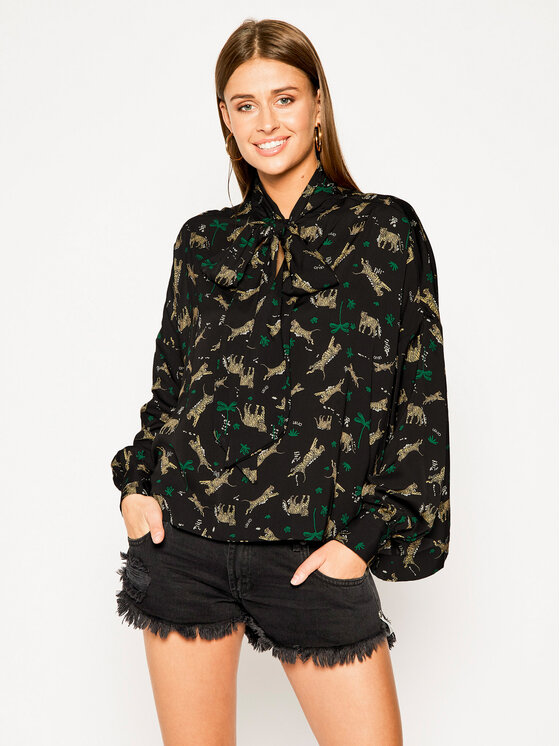 Blusa W69040 T4031 Nero Regular Fit