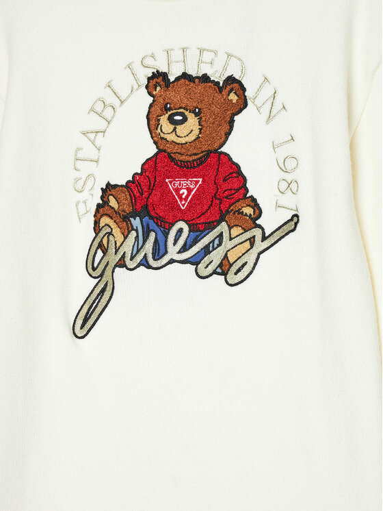 Guess Guess Трикотажна сукня J4BK12 Z3GS0 Écru Comfort Fit